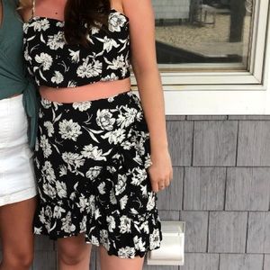 Free people top and skirt set size medium for both